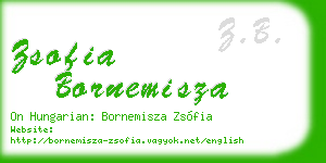 zsofia bornemisza business card